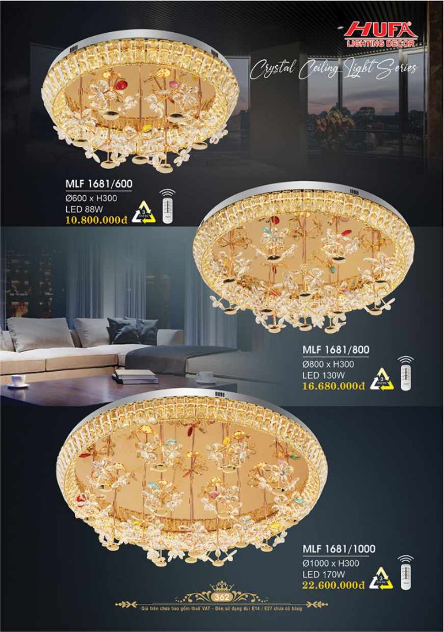 Bảng giá đèn trang trí HUFA